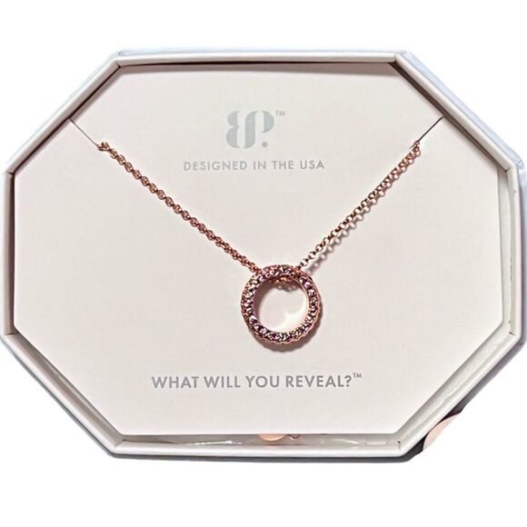 Bomb Party Jewelry - Bomb Party Circle Of Love Amethyst Rose Gold Necklace RBP4785